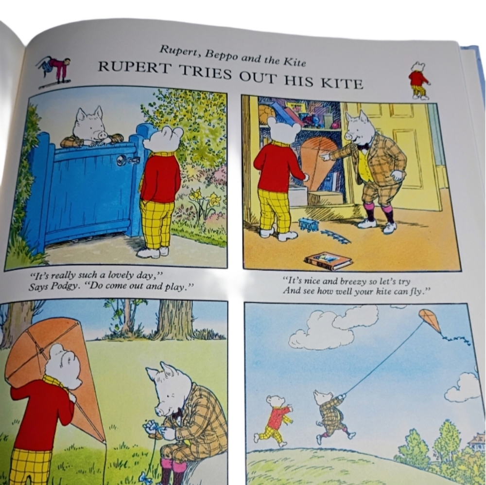 NEW Vintage 1988 UK Rupert Illustrated Storybook - Picture 10 of 14